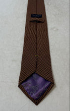 Load image into Gallery viewer, Ted Baker Mens Brown Geometric Print Adjustable Long Formal Designer Tie
