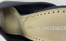 Load image into Gallery viewer, Adrienne Vittadini Womens Galaxy Stretch Black Open Toe Slide Sandals Size 8.5M
