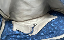 Load image into Gallery viewer, Kipling Womens Blue Printed Adjustable Zipper Top Handle Backpack
