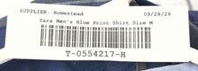 Load image into Gallery viewer, Zara Mens Blue Plaid Collared Classic Sport Tailored Fit Button-Up Shirt Size M
