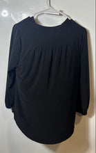 Load image into Gallery viewer, Vince Camuto Womens Black Long Sleeve V-Neck Pullover Blouse Top Size Small
