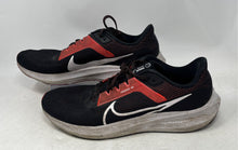 Load image into Gallery viewer, Nike Mens Air Zoom Pegasus 40 DV3853-003 Black Red Lace-Up Sneaker Shoes Size 15
