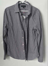 Load image into Gallery viewer, Banana Republic Mens Multicolor Gingham Untucked Fit Button-Up Shirt Size M
