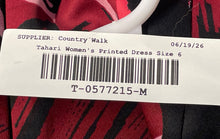 Load image into Gallery viewer, Tahari Womens Multicolor Printed Sleeveless Round Neck Sheath Dress Size 6
