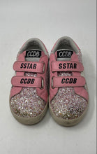 Load image into Gallery viewer, CCDB Star Unisex Kids Pink Glitter Low Top Hook And Loop Sneaker Shoes Size 27
