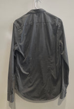 Load image into Gallery viewer, Zara Mens Gray Long Sleeve Spread Collar Slim Fit Button-Up Shirt Size M
