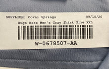 Load image into Gallery viewer, Hugo Boss Mens Gray Short Sleeve Slim Fit Stretch Golf Polo Shirt Size XXL
