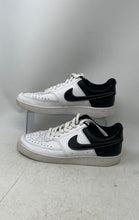 Load image into Gallery viewer, Nike Womens Court Vision Low DH1084-100 White Black Lace-Up Sneaker Shoes Size 9
