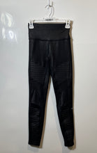 Load image into Gallery viewer, Alo Womens Black High-Waist Moto Compression Legging Pants Size XS
