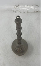 Load image into Gallery viewer, Soysal Silver-Tone Arabian Islamic Old Brass Sprinkler Rose Water Bottle
