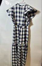 Load image into Gallery viewer, Express X Ladygang Womens Black White Short Sleeve Back Zipper Maxi Dress Size 6
