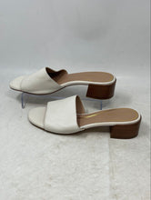 Load image into Gallery viewer, Cole Haan Womens Calli White Leather Block Heel Slip-On Slide Sandals Size 9B
