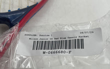 Load image into Gallery viewer, Wilson Junior US Open Red Blue Comfort Grip Sports Equipment Tennis Racket
