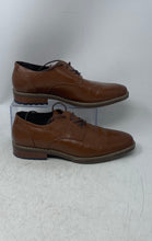 Load image into Gallery viewer, Van Heusen Mens Garrett Brown Faux Leather Low Top Oxford Dress Shoes Size 9M
