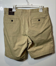 Load image into Gallery viewer, Michael Kors Mens Beige Flat Front Regular Fit Stretch Chino Shorts Sz 32 w/ Tag
