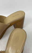 Load image into Gallery viewer, Michael Kors Womens Beige Open Toe Slip-On Block Heel Slide Sandals Size 7.5M
