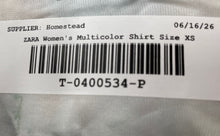 Load image into Gallery viewer, Zara Womens Multicolor Tie Dye Long Sleeve Collared Button-Up Shirt Size XS
