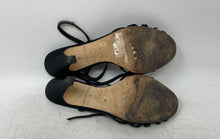 Load image into Gallery viewer, Kate Spade New York Womens Black Leather Stiletto Ankle Strap Heels Size 7.5B

