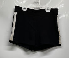 Load image into Gallery viewer, J.Crew Womens Black White Side Stripe Zipper Drapey Hot Pants Shorts Size 8
