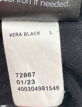 Load image into Gallery viewer, Authentic Simply Vera Vera Wang Womens Black Pleated Blouse Top Size L
