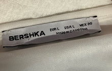 Load image into Gallery viewer, Bershka Womens White Square Neck Asymmetric Hem Sleeveless Slip Dress Size L

