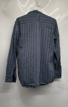 Load image into Gallery viewer, Calvin Klein Mens Multicolor Striped Long Sleeve Cotton Button-Up Shirt Size M
