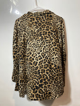 Load image into Gallery viewer, Apt. 9 Womens Multicolor Leopard Print Open Front Cardigan Sweater Size XL
