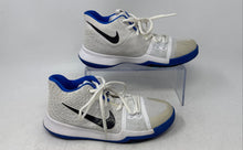 Load image into Gallery viewer, Nike Boys Kyrie 3 859466-102 White Blue Lace-Up Low Top Sneaker Shoes Size 5Y
