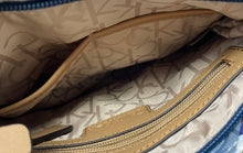 Load image into Gallery viewer, Calvin Klein Womens Multicolor Monogram Adjustable Strap Flap Crossbody Bag
