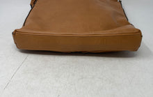 Load image into Gallery viewer, INC International Concepts Womens Brown Faux Leather Zip Top Crossbody Handbag
