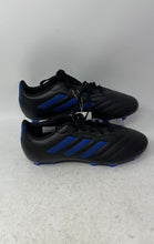 Load image into Gallery viewer, Adidas Kids Goletto VIII FG GX6906 Black Blue Lace-Up Soccer Cleats Size 5
