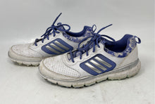 Load image into Gallery viewer, Adidas Womens Adistar White Purple Round Toe Low Top Lace-Up Golf Shoes Size 6
