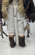Load image into Gallery viewer, Cathay Collection Native American Themed Black Hair Brown Eyes Porcelain Doll

