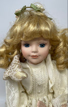 Load image into Gallery viewer, In White Dress Shown Praying Open Eyes Collection Of Porcelain Doll
