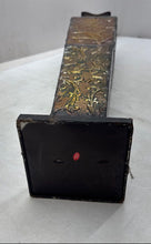 Load image into Gallery viewer, Lot Of 2 Pieces Assorted Metallic Brown Embossed Floral Decorative Floor Vases
