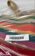Load image into Gallery viewer, The Sak Womens Multicolor Crochet Double Handle Zip Top Lined Shoulder Bag
