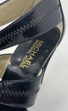 Load image into Gallery viewer, Michael Kors Womens Black Leather Open Toe Block Heel Strappy Sandals Size 5 M

