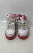 Load image into Gallery viewer, Nike Kids Air Jordan 5 Retro White Pink Lace-Up Sneaker Shoes Size 6Y
