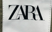 Load image into Gallery viewer, Zara Mens Green Cotton Linen Long Sleeve Notch Lapel Two-Button Blazer Size 42
