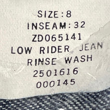 Load image into Gallery viewer, Calvin Klein Womens Blue Rinse Wash Denim Low Rider Straight Leg Jeans Size 8
