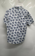 Load image into Gallery viewer, Express Mens Blue Palm Trees Prints Soft Wash Slim Fit Button-Up Shirt Size S/P
