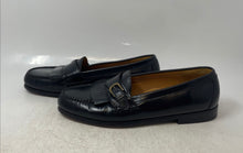 Load image into Gallery viewer, Cole Haan Mens Pinch Buckle Kiltie Black Leather Loafer Dress Shoes Size 9.5
