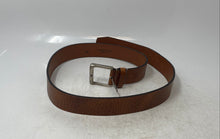 Load image into Gallery viewer, Timberland Mens Brown Leather Rectangular Buckle Adjustable Dress Belt Size 36
