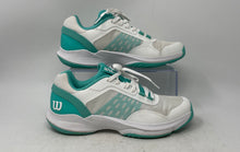 Load image into Gallery viewer, Wilson Womens Hurakn Pro V2 WRS335760 White Green Sneaker Shoes Size 7.5

