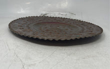 Load image into Gallery viewer, Vintage Brass Hammered Tribal Embossed Aztec Sun Stone Calendar Wall Plate

