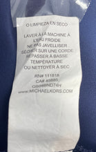 Load image into Gallery viewer, Michael Kors Womens Blue Sleeveless Collared Zip Front Blouse Top Size M
