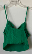 Load image into Gallery viewer, Zara Womens Green Sleeveless Cowl Neck Cropped Camisole Tank Top Size Small
