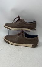 Load image into Gallery viewer, Jousen Milan Mens Brown Leather Lace-Up Low Top Round Toe Sneaker Shoes Size 12
