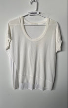 Load image into Gallery viewer, Zara Womens White Short Sleeve Scoop Neck Pullover T-Shirt Size Medium
