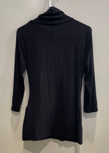 Load image into Gallery viewer, New York &amp; Company Womens Black 3/4 Sleeve Turtleneck Pullover Blouse Top Size S

